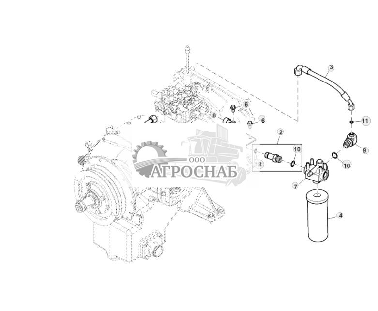 Фильтр картера коробки передач двигателя, Tier 2 и Final Tier 4 - ST867438 55.jpg